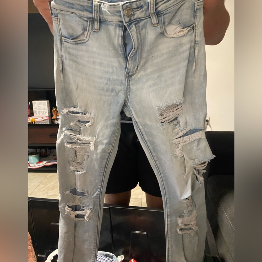 Womens ripped jeans